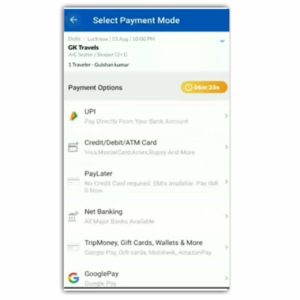 select payment method
