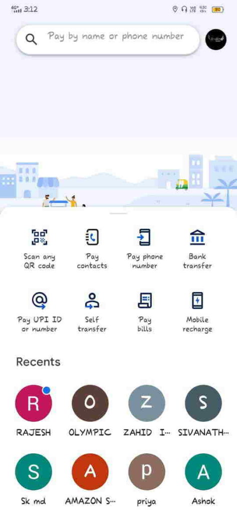 open google pay on smartphone